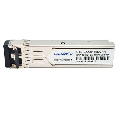 SD-SDI HD-SDI এবং 3G-SDI নন MSA-এর জন্য SFP ডুয়াল রিসিভার 1310nm 10km ভিডিও প্যাথলজিকাল প্যাটার্ন মডিউল
