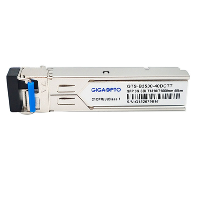 3G-SDI 1-ফাইবার BiDi ডুয়াল অপটিক্যাল ট্রান্সমিটার 1310nm/1550nm 10km ভিডিও প্যাথলজিকাল প্যাটার্ন মডিউল নন MSA