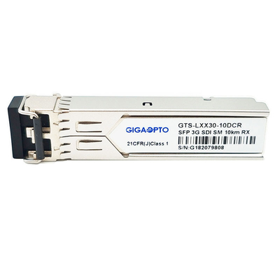 3Gbps ভিডিও একক রিসিভার 1310nm 10km ভিডিও প্যাথলজিকাল প্যাটার্ন মডিউল LC DDM MSA
