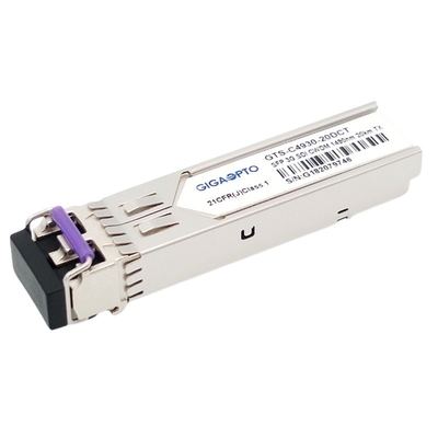 3Gbps DVI ভিডিও SFP ট্রান্সসিভার CWDM একক ট্রান্সমিটার MSA 1270nm-1610nm 20km SMF LC DDM