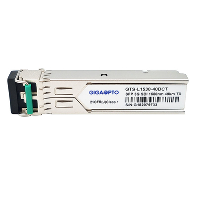 SD HD 3G SDI-এর জন্য MSA 3Gbps ভিডিও SFP ট্রান্সমিটার 1550nm 40km