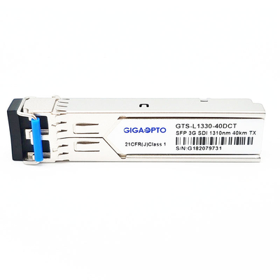 HD SDI SD SDI 3G SDI ভিডিও SFP ট্রান্সসিভার TX1310nm একক অপটিক্যাল ট্রান্সমিটার 10km LC DOM MSA SD/HD/3G SDI এর জন্য