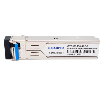 SD HD 3G SDI ভিডিও SFP ট্রান্সসিভার BIDI LC TX1310nm RX1550nm 40km ট্রান্সসিভার মডিউল MSA