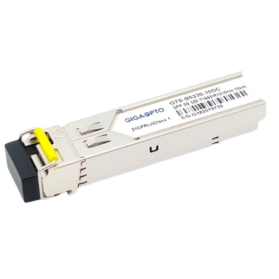 3Gb/S একক মোড BiDi SFP মডিউল TX1550nm RX1310nm 10km ভিডিও প্যাথলজিকাল প্যাটার্নস ট্রান্সসিভার মডিউল DDM MSA