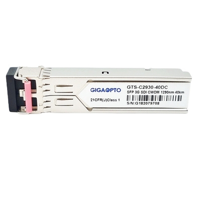 3Gb/S CWDM ট্রান্সমিটার রিসিভার SFP ট্রান্সসিভার মডিউল ভিডিও প্যাথলজিকাল প্যাটার্ন 40km MSA