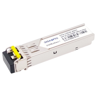 3G SDI HD ভিডিও CWDM SFP ট্রান্সসিভার মডিউল 1270~1610nm চ্যানেল 20KM LC DOM MSA পিন-আউট