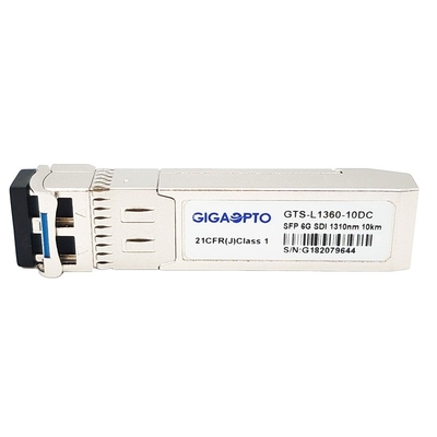 SD/HD/3G/6G/SDI-এর জন্য 6G ভিডিও ট্রান্সসিভার মডিউল 1310nm 10km LC DOM