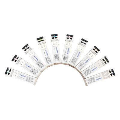 12Gb/S CWDM 1270 1450nm ভিডিও SFP ট্রান্সসিভার একক অপটিক্যাল ডিজিটাল ডায়াগনস্টিক ট্রান্সমিটার 20km LC