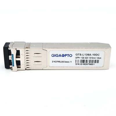 12G SDI SMPTE ভিডিও প্যাথলজিকাল প্যাটার্ন 1310nm 10km DDM SFP+ LC SMF MSA ট্রান্সসিভার মডিউল HD/SD-SDI