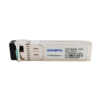 BiDi ফাইবার চ্যানেল মডিউল TX1270 RX1330nm 10km LC 16G SFP+ অপটিক্যাল ট্রান্সসিভার মডিউল