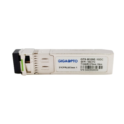 OEM 16G SFP+ BiDi ফাইবার চ্যানেল মডিউল TX1330 RX1270nm 10km LC অপটিক্যাল ট্রান্সসিভার মডিউল