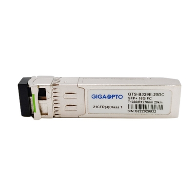 16G FC 20km SFP+ ফাইবার চ্যানেল ট্রান্সসিভার মডিউল TX1330 RX1270nm
