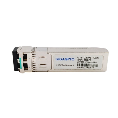 16G SFP+ ফাইবার চ্যানেল মডিউল CWDM 1270nm 1610nm 10km অপটিক্যাল ট্রান্সসিভার SMF