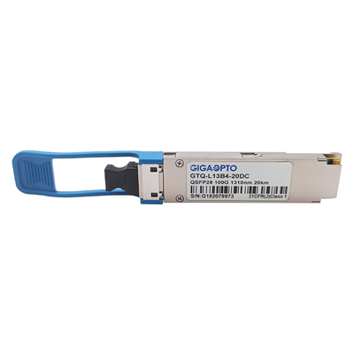 ডুয়াল সিডিআর সহ 100G eLR4 20km 4WDM QSFP28 অপটিক্যাল ট্রান্সসিভার মডিউল