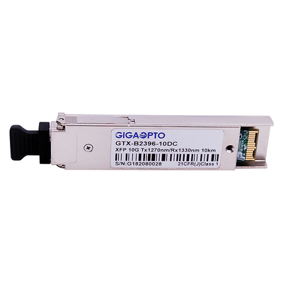 10GBASE-BX XFP দ্বিমুখী অপটিক্যাল ট্রান্সসিভার 1270nm / 1330nm 10km LC DOM