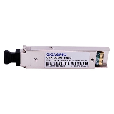 BIDl 10Gbps XFP ট্রান্সসিভার মডিউল 1330nm / 1270nm 10km LC DOM