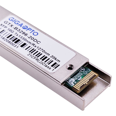 LC DOM 10Gbps BIDI XFP ELR অপটিক্যাল ট্রান্সসিভার মডিউল 1270nm / 1330nm 20km