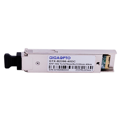 DOM 10Gbps XFP WDM ফাইবার ট্রান্সসিভার মডিউল 1270nm / 1330nm 40km