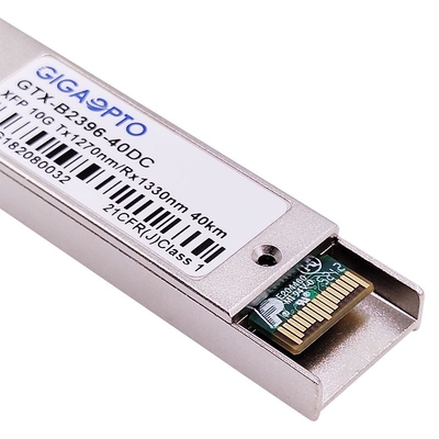 DOM 10Gbps XFP WDM ফাইবার ট্রান্সসিভার মডিউল 1270nm / 1330nm 40km