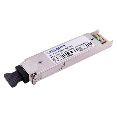 10Gbps WDM XFP ZR দ্বিমুখী ফাইবার ট্রান্সসিভার মডিউল 1490nm 1550nm 80km DOM