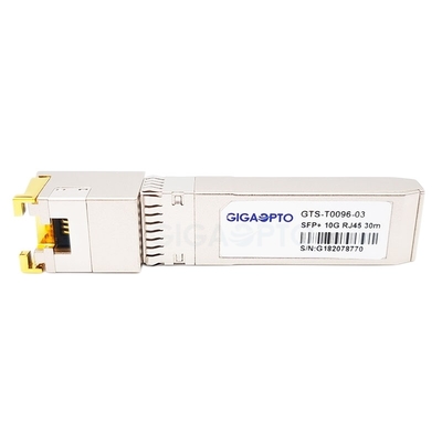 10GBASE-T কপার সিসকো SFP-10G-T-X সামঞ্জস্যপূর্ণ RJ45 ট্রান্সসিভার মডিউল