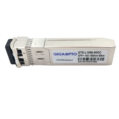 SFP-10G-ZR-এর জন্য 1550nm 10GBASE-ZR Cisco সামঞ্জস্যপূর্ণ ট্রান্সসিভার 80km SMF
