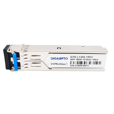155Mbps SFP Cisco MFELX1 সামঞ্জস্যপূর্ণ অপটিক্যাল ট্রান্সসিভার মডিউল 1310nm 15km