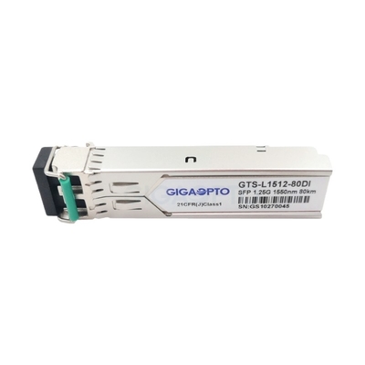 SFP 1550nm ট্রান্সসিভার 80km SMF Cisco GLC-ZX-SM-RGD 1250Mbps