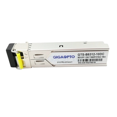 SMF GLC-BX-10D এর জন্য TX1550nm RX1310nm Cisco 1000BASE-BX SFP ট্রান্সসিভার মডিউল 10km