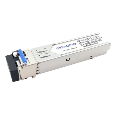 1000BASE-BX Cisco GLC-BX-20U সামঞ্জস্যপূর্ণ SFP ট্রান্সসিভার মডিউল TX1310nm RX1550nm 20km