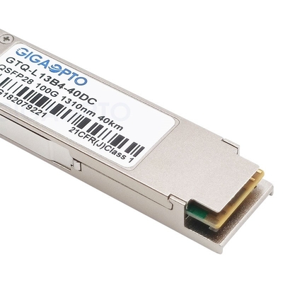 Cisco QSFP-100G-ER4L-S-এর জন্য QSFP28 40km SMF LC অপটিক্যাল ট্রান্সসিভার মডিউল