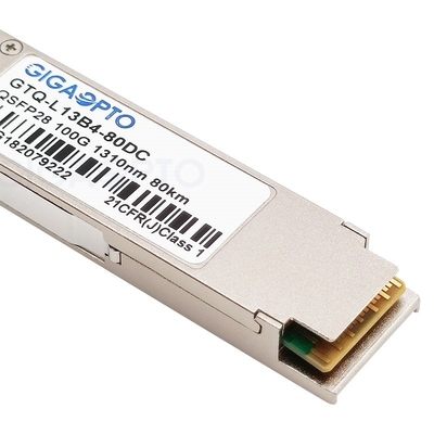 Cisco QSFP-100G-ZR4-S এর জন্য 1310nm LAN WDM QSFP28 100GBASE-ZR4 অপটিক্যাল ট্রান্সসিভার