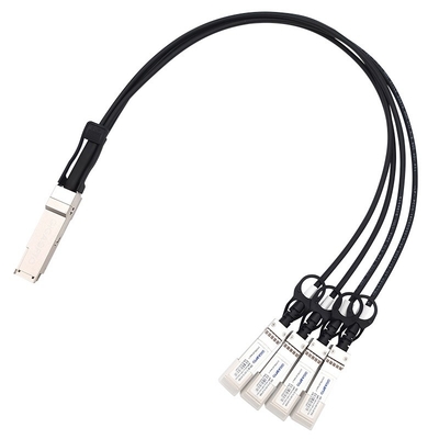 Cisco QSFP-4SFP10G-CU এর জন্য 40G QSFP+ থেকে 4 x 10G SFP+ ব্রেকআউট DAC