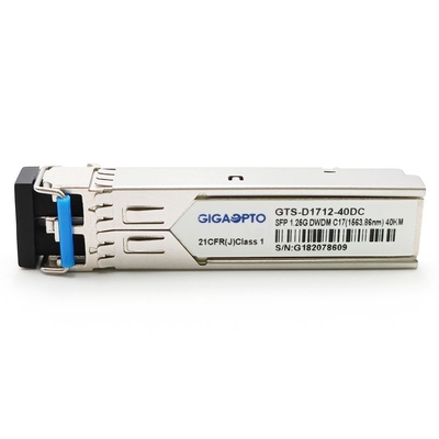 Cisco DWDM-SFP-xxxx-40 এর জন্য 100GHz C17-C61 1000BASE-DWDM SFP 40km SMF