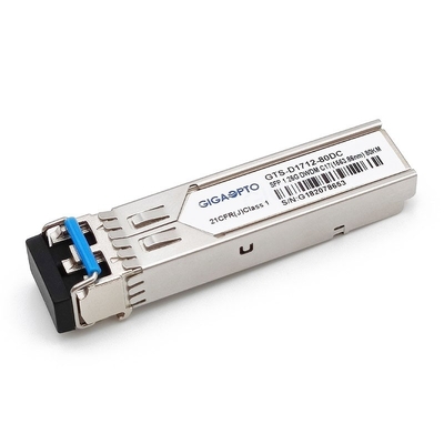 100GHz Cisco DWDM-SFP সামঞ্জস্যপূর্ণ 1G DWDM SFP ZX ট্রান্সসিভার 80km