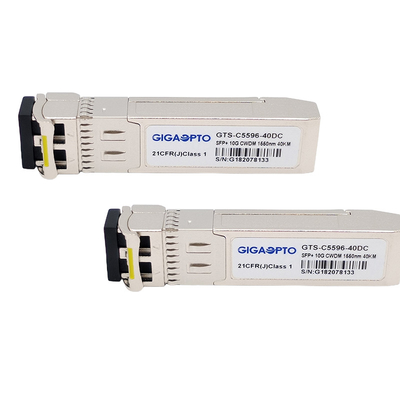 HPE CWDM-SFP10G-xxxx এর জন্য 1270-1610nm CWDM 10Gbps SFP+ ফাইবার ট্রান্সসিভার 15dB SMF