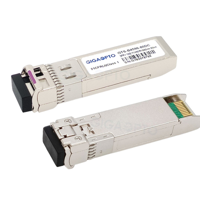 10Gbps Cisco সামঞ্জস্যপূর্ণ ট্রান্সসিভার 1490nm TX / 1550nm SFP-10G-BX80U