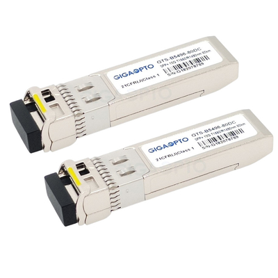 SMF SFP-10G-BX80D-এর জন্য 10G BIDI ZR Cisco সামঞ্জস্যপূর্ণ ট্রান্সসিভার