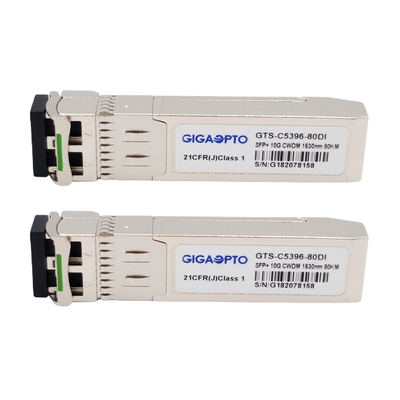 SMF CWDM-SFP10G-xx এর জন্য CWDM 1530nm সিসকো ফাইবার ট্রান্সসিভার 80km