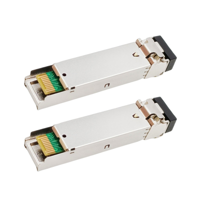 Cisco GLC-BX40-U এর জন্য 1.25G TX1310nm RX1550nm BIDI SFP ট্রান্সসিভার 40km SMF LC DOM
