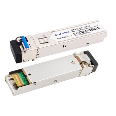 Cisco GLC-BX40-U এর জন্য 1.25G TX1310nm RX1550nm BIDI SFP ট্রান্সসিভার 40km SMF LC DOM