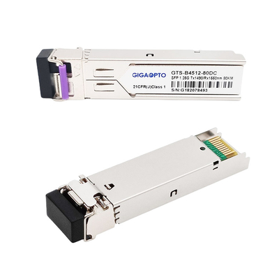 1000BASE-BX Cisco Gigabit Transceiver 80km LC SMF DOM GLC-BX80-UA এর জন্য