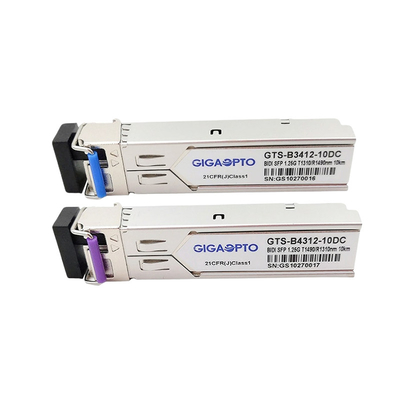 HP JD098B এর জন্য 1000BASE-BX SFP WDM ট্রান্সসিভার Tx1310nm Rx1490nm 10km SMF LC