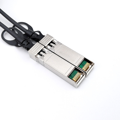 10Gbps 30AWG সরাসরি সংযুক্ত ক্যাবল উচ্চ গতির ডেটা ট্রান্সফারের জন্য কালো রঙ