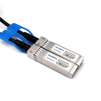 100ω পিভিসি জ্যাকেট সরাসরি সংযুক্ত তামা তার Sfp+ 0.5 মিটার