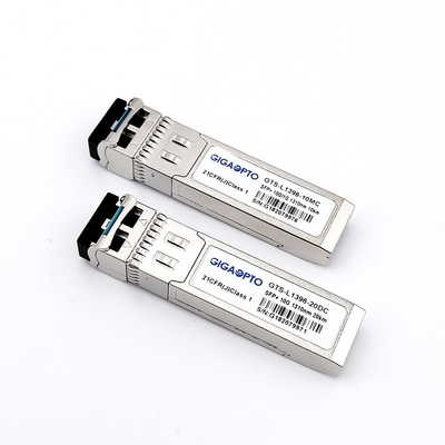 একক মোড 10Gbps SFP মডিউল ডেটা ট্রান্সমিশনের জন্য